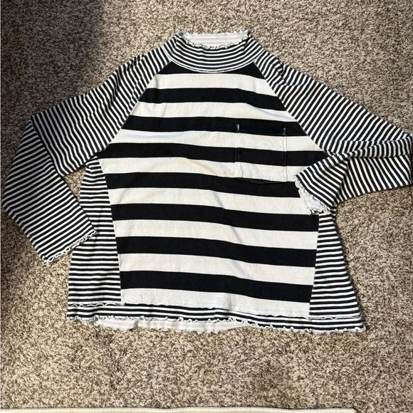 We the Free Stripe Mockneck - Picture 2 of 7